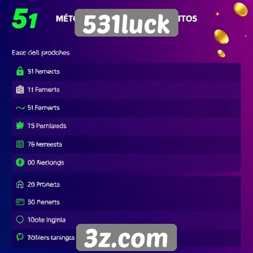 Métodos de pagamento aceitos no 531luck