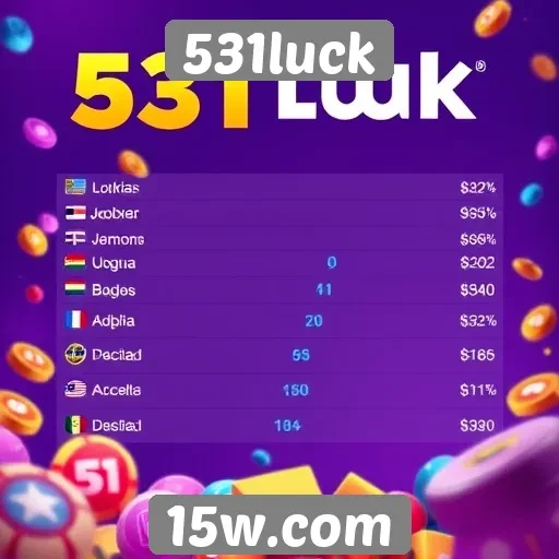 Estatísticas de popularidade do 531luck entre usuários